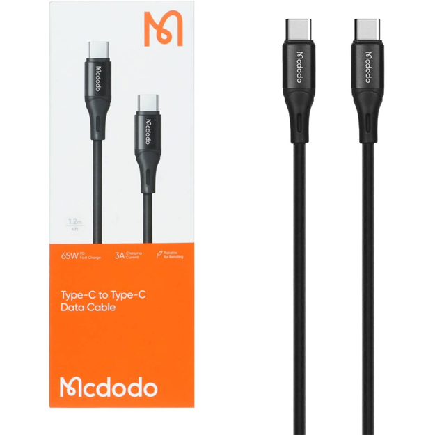 Picture of Mcdodo Type -C to Type -C Data Cable 65W | 1.2M Black