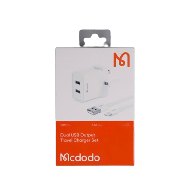 Picture of Mcdodo - Dual USB output travel charger set 12W