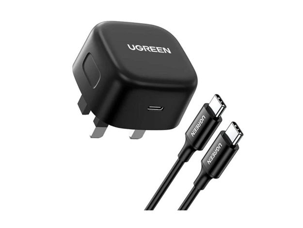 Picture of UGREEN PD 25w Fast Charger+USB Cable UK CD250