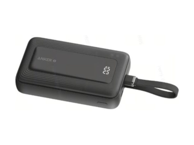 صورة باور بنك انكر زولو 10 كيلو - 30 واط كابل USB-C - اسود 