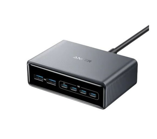 Picture of Anker Prime Charger 200W, 6 Ports, GaN -Silver